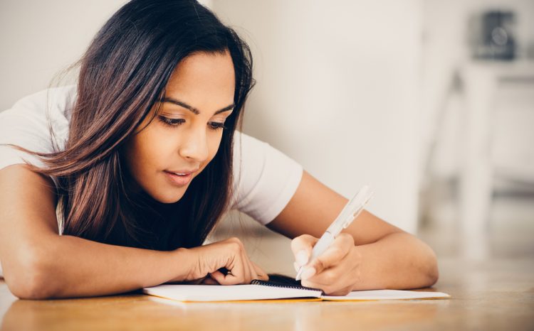 Student writing