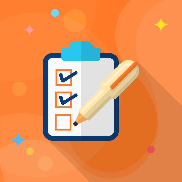checklists and marker