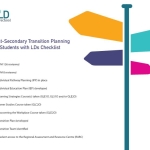 Image of the document:Post-Secondary Transition Planning for Students with LDs Checklist