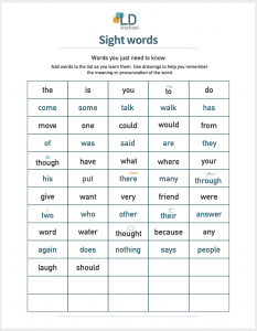 sight words - direct instruction reading