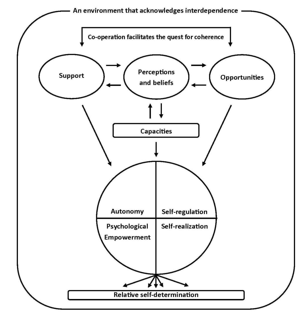 Figure demonstrating an environment that acknowledges interdependence.