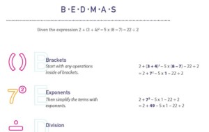 Image of BEDMAS document