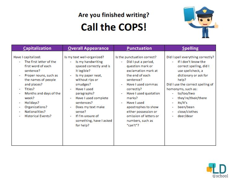 Downloadable COPS handout