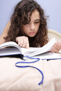Image of a student reading