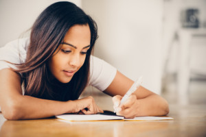 Student writing