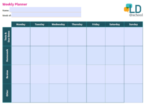 preview of Weekly Planner template