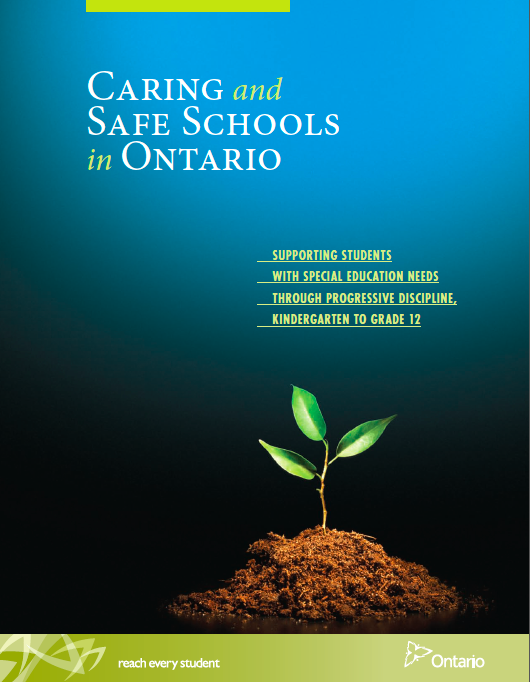 Image of the book Caring and Safe Schools in Ontario: Supporting Students With Special Education Needs Through Progressive Discipline, Kindergarten to Grade 12