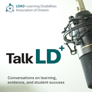 Talk LD Plus podcast cover with the LDAO logo and microphone.